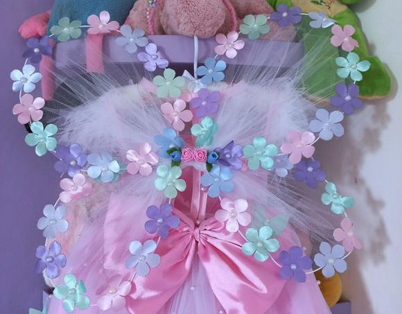 Vestido Jardim Encantado Azul Kit Luxo