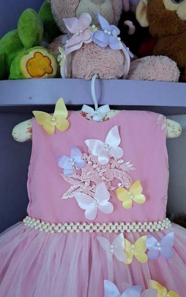 Vestido Jardim Encantado de Luxo Rosa