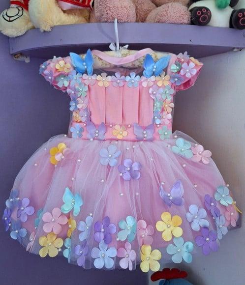 Vestido Jardim Encantado Rosa