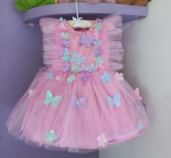 Vestido Jardim Encantado Rosa