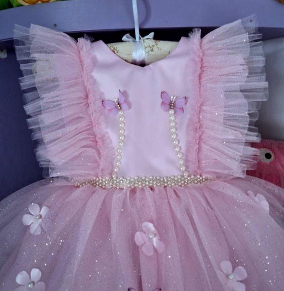 Vestido Jardim Encantado Rosa Luxo