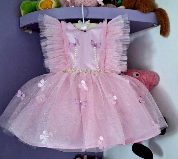 Vestido Jardim Encantado Rosa Luxo