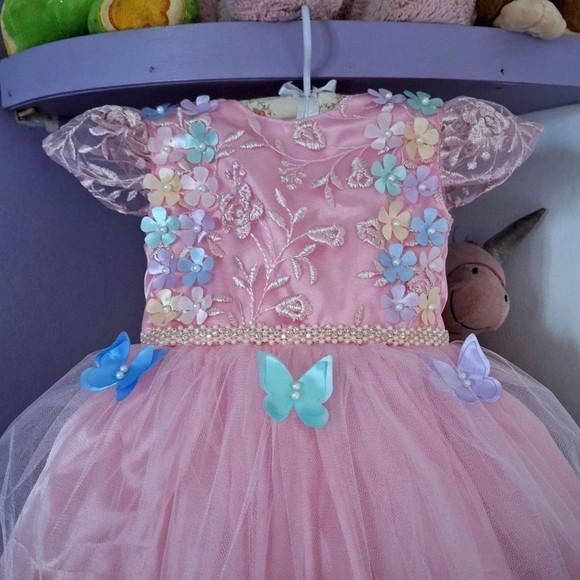 Vestido Jardim Encantado Rosa Luxo