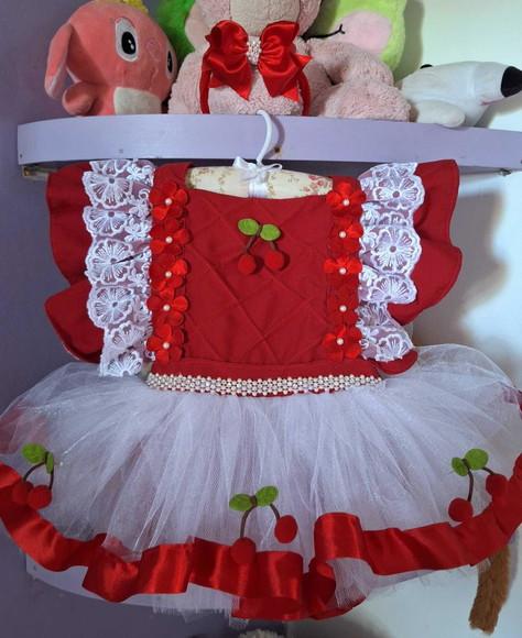Vestido Romper Cerejinha Luxo