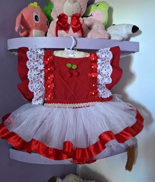Vestido Romper Cerejinha Luxo