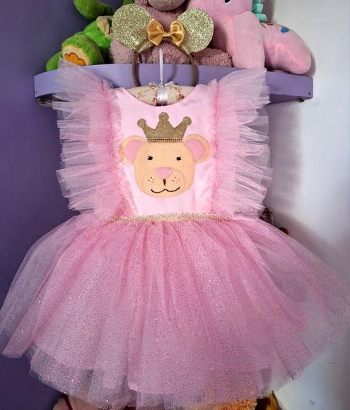 Vestido Ursa Princesa Vestido Infantil