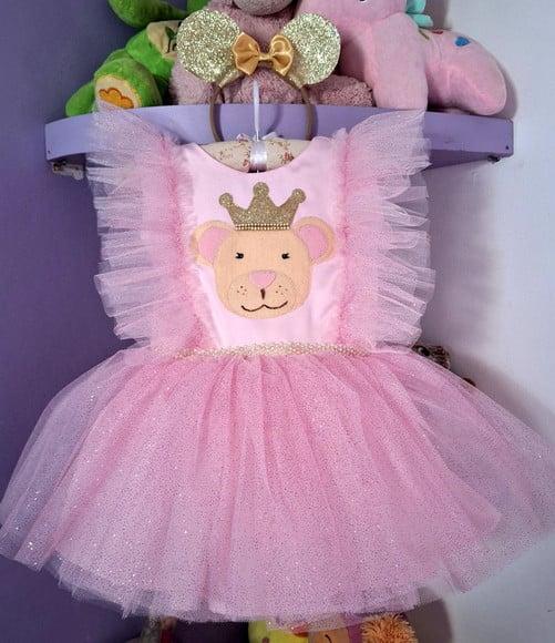 Vestido Ursa Princesa Vestido Infantil