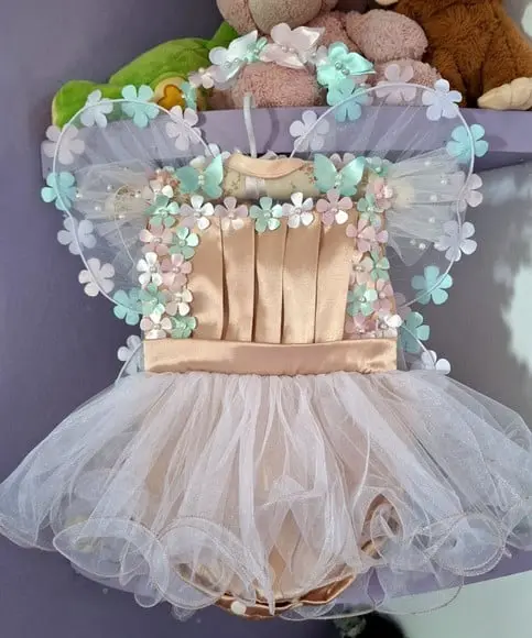 Kit Romper Bosque Encantado Bege 3 Peças