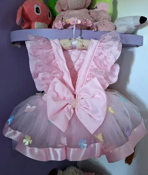 Kit Romper Infantil Jardim Encantado Luxo + Tênis