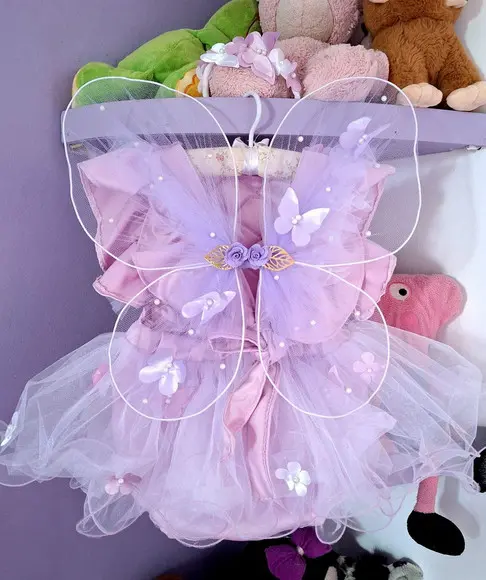 Kit Romper Jardim das Borboletas Lilas 3 Peças