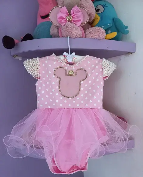 Kit Romper Minei Rosa 3 Peças