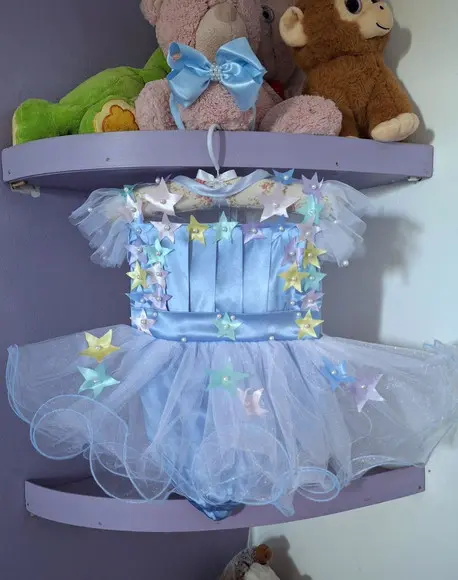 Romper Infantil Infantil Brilha Estrelinha Luxo