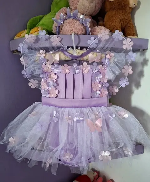 Romper Infantil Jardim Encantado Lilas 3 Peças