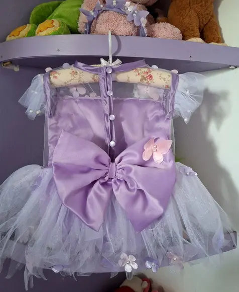 Romper Infantil Jardim Encantado Lilas 3 Peças