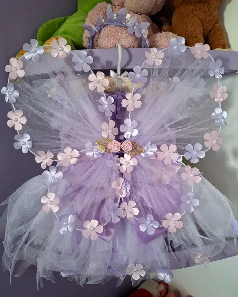 Romper Infantil Jardim Encantado Lilas 3 Peças
