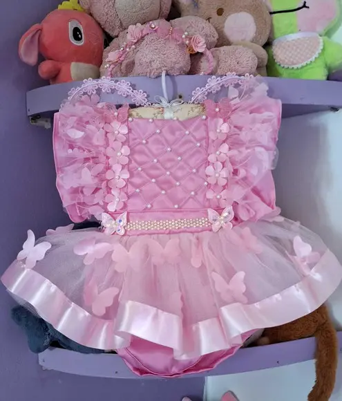 Romper Infantil Jardim Encantado Luxo + Tênis