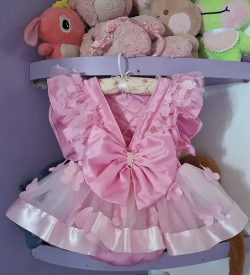 Romper Infantil Jardim Encantado Luxo + Tênis