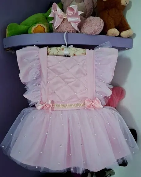 Romper Infantil Princesa Luxo + Faixa