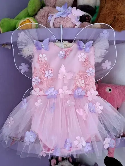 Romper Infantil Jardim Rosa 3 Peças