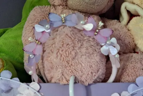 Romper Jardim Encantado Rosa Luxo + Faixa + Asa