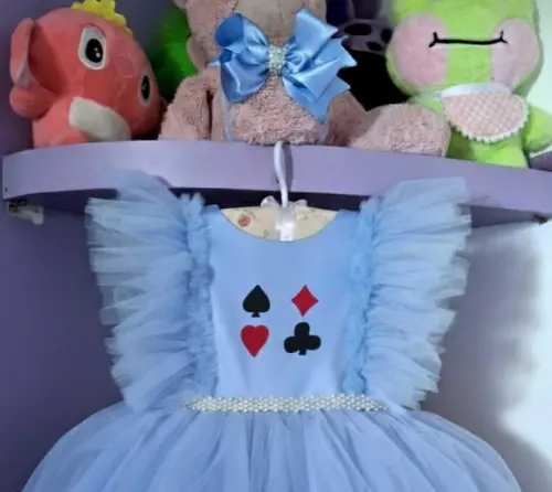 Vestido Alice no País das Maravilhas Infantil