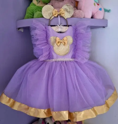 Vestido Disney 50 Anos Tam 04 ao 06