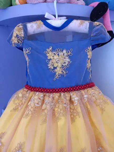 Vestido Infantil Branca de Neve de Luxo