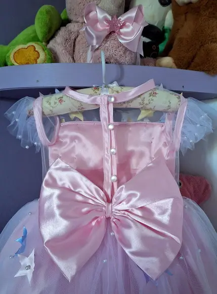 Vestido Infantil Brilha Estrelinha