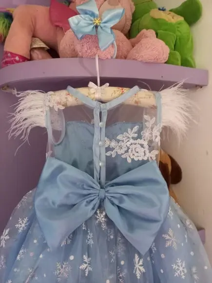 Vestido Infantil Frozen de Festa