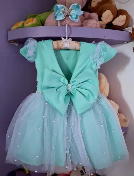 Vestido Infantil Fundo do Mar
