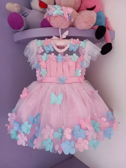 Vestido Infantil Jardim Encantado
