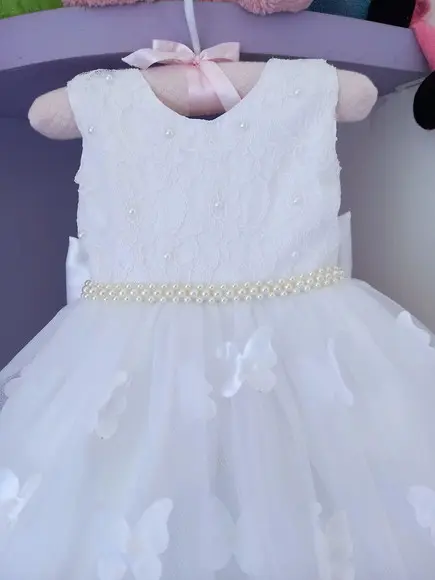 Vestido Infantil Jardim Encantado Branco