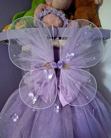 Vestido Infantil Jardim Encantado Borboletas e Flores