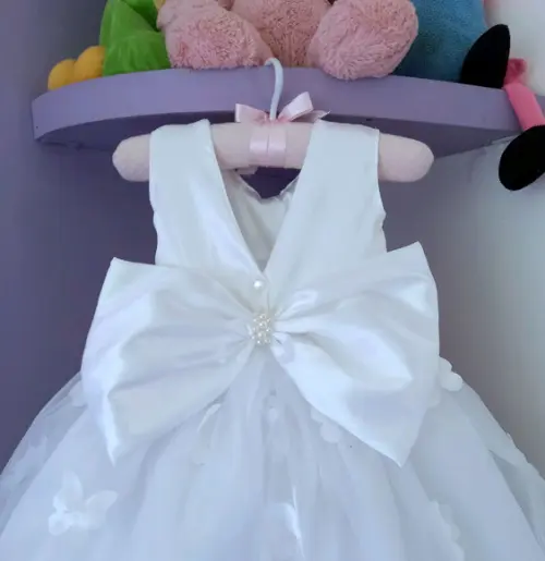 Vestido Infantil Jardim Encantado Branco