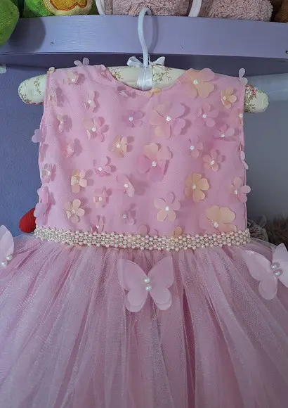 Vestido Infantil Jardim Encantado Luxo +faixa