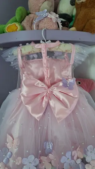 Vestido Infantil Jardim Encantado Rosa