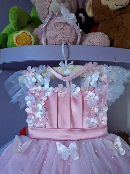 Vestido Infantil Jardim Encantado Rosa