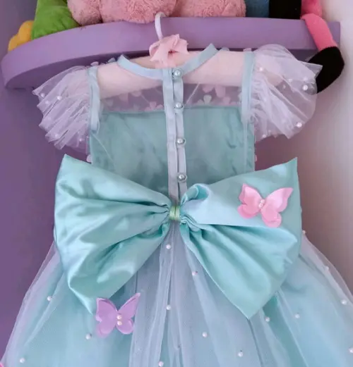 Vestido Infantil Jardim Encantado Verde