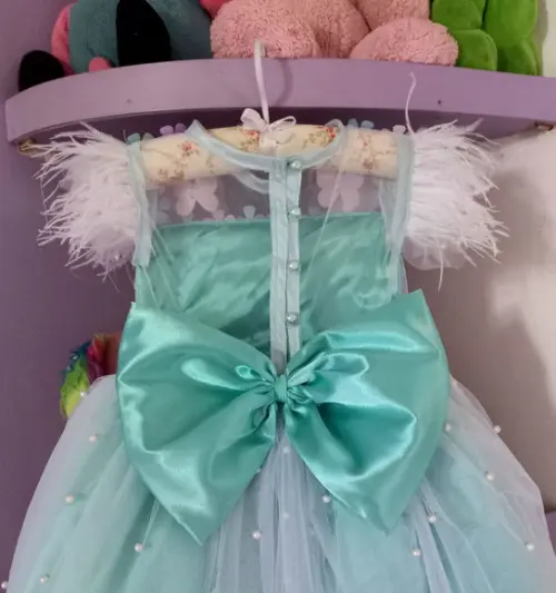 Vestido Infantil Jardim Encantado Verde