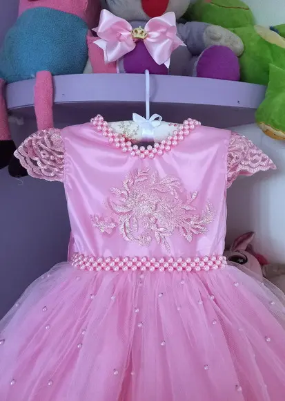 Vestido Infantil Princesa Realeza de Luxo