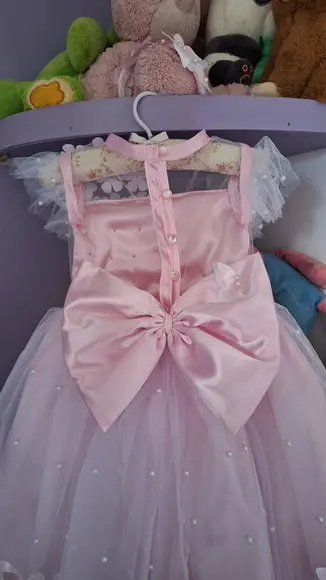 Vestido Jardim das Borboletas Rosa