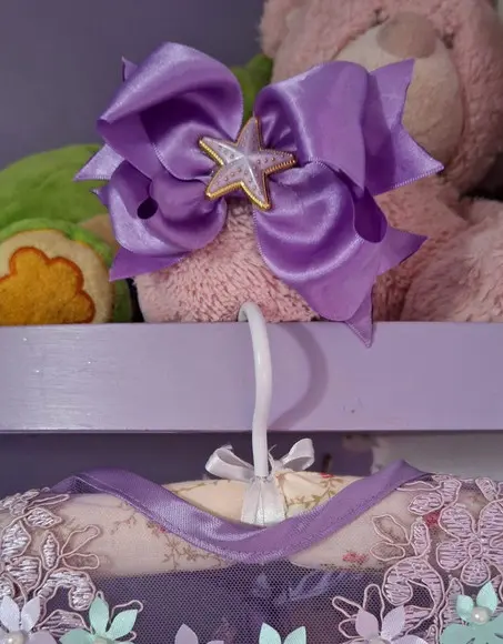 Vestido Infantil Tema Sereia Fundo do Mar Luxo Lilas