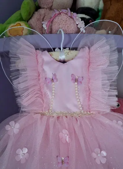 Vestido Jardim Encantado de Luxo + Sapatinho