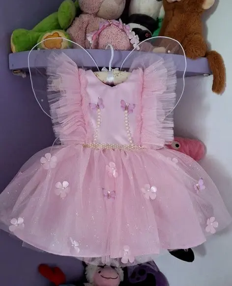 Vestido Jardim Encantado de Luxo + Sapatinho