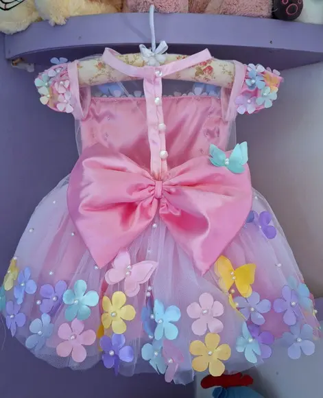 Vestido Jardim Encantado Rosa