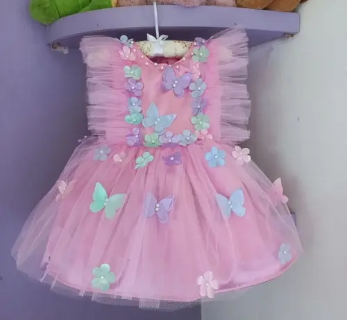 Vestido Jardim Encantado Rosa