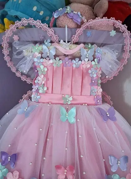 Vestido Jardim Encantado Rosa +asa+faixa