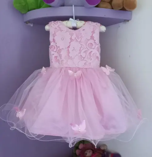 Vestido Jardim Encantado Rosa Bainha Enrolada