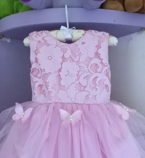 Vestido Jardim Encantado Rosa Bainha Enrolada