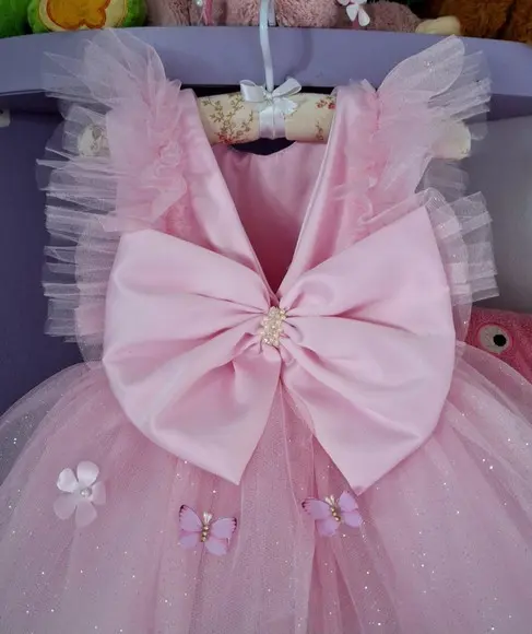 Vestido Jardim Encantado Rosa Luxo